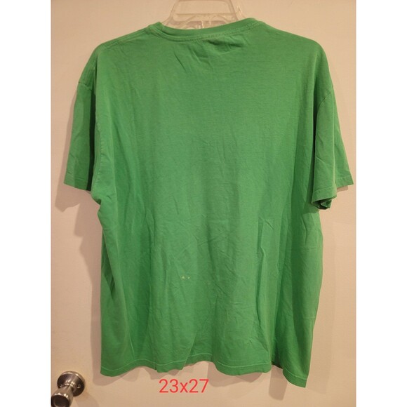 Vintage 90s Polo Ralph Lauren Tshirt M Lime Green - Picture 8 of 11
